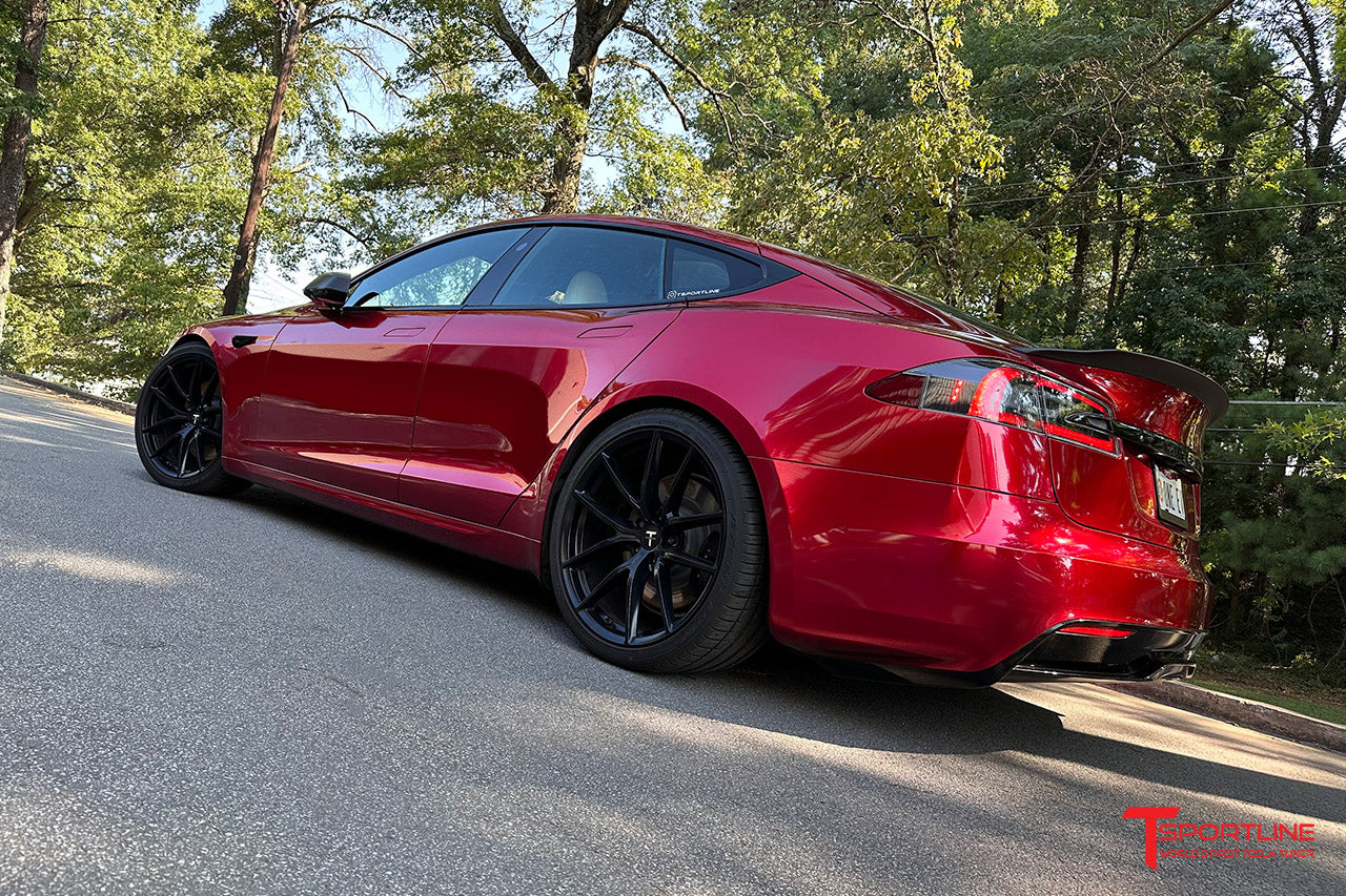 Tesla Model S Carbon Fiber Sport Trunk Decklid Spoiler