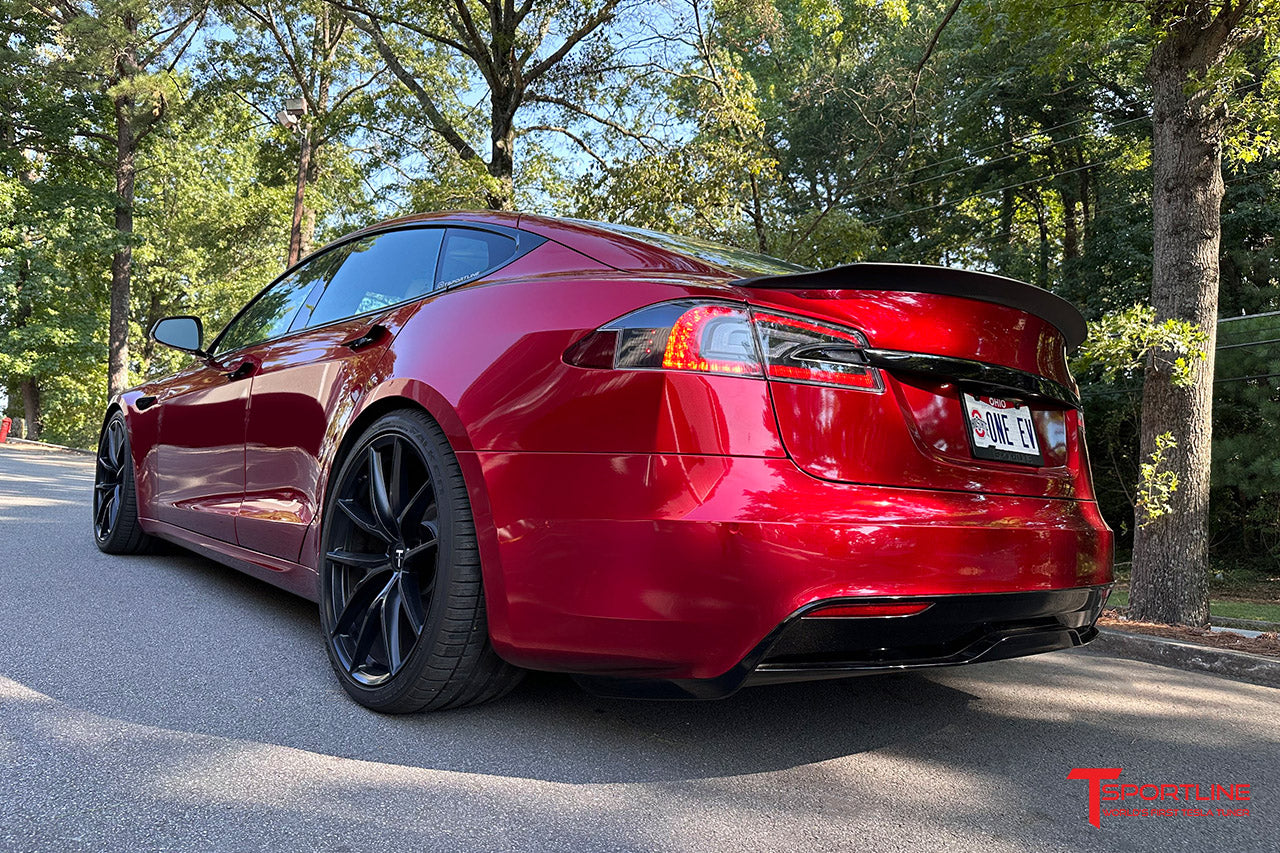 Tesla Model S Carbon Fiber Sport Trunk Decklid Spoiler
