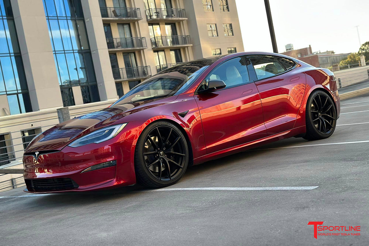 Tsla Auto Rood TMaxx SuperGloss Über Red Color Tesla Vehicle Wrap Film - T Sportline ...