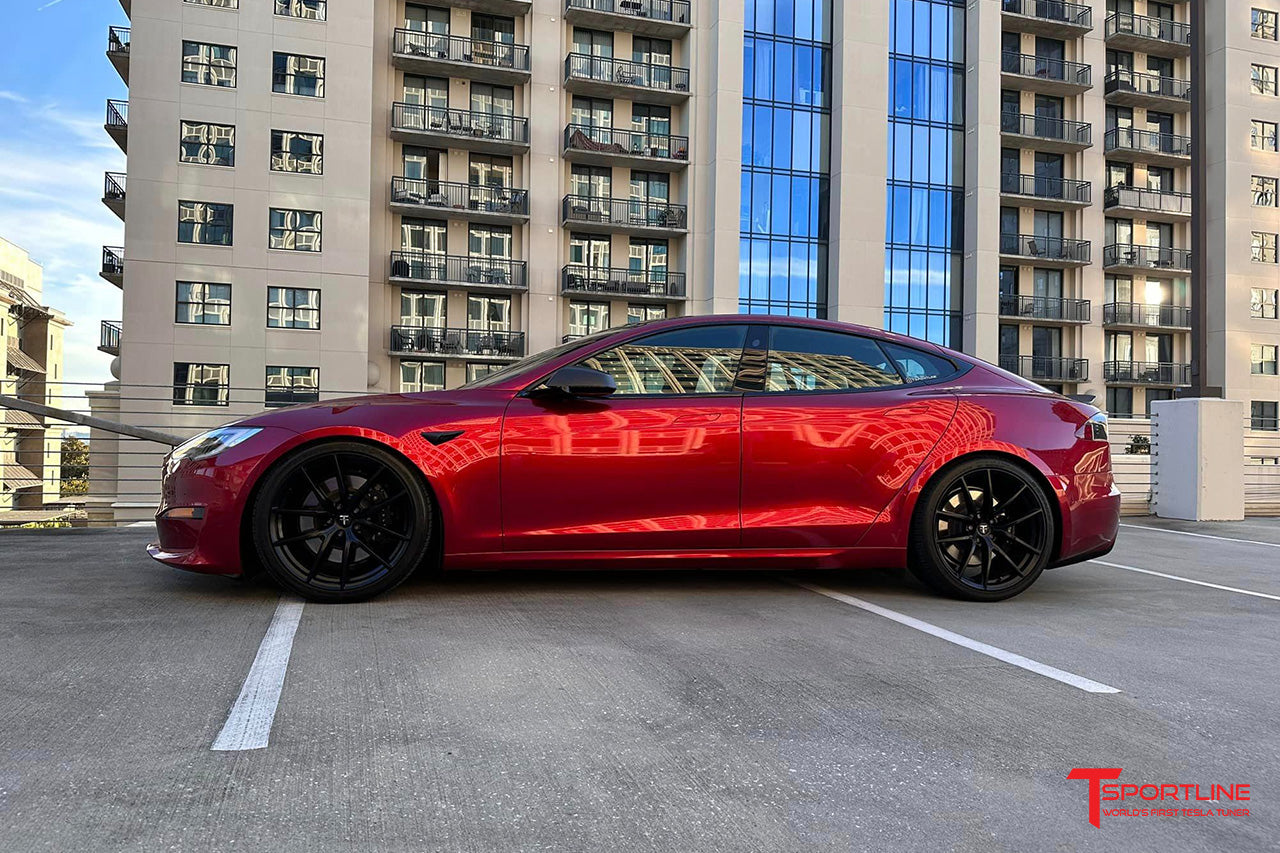 Tsla Auto Rood TMaxx SuperGloss Über Red Color Tesla Vehicle Wrap Film - T Sportline ...