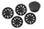 T310d Tesla Model 3 RangeMaxx Directional Uberturbine Styled Aero Wheel Cover Set for 18" Factory Tesla Wheel