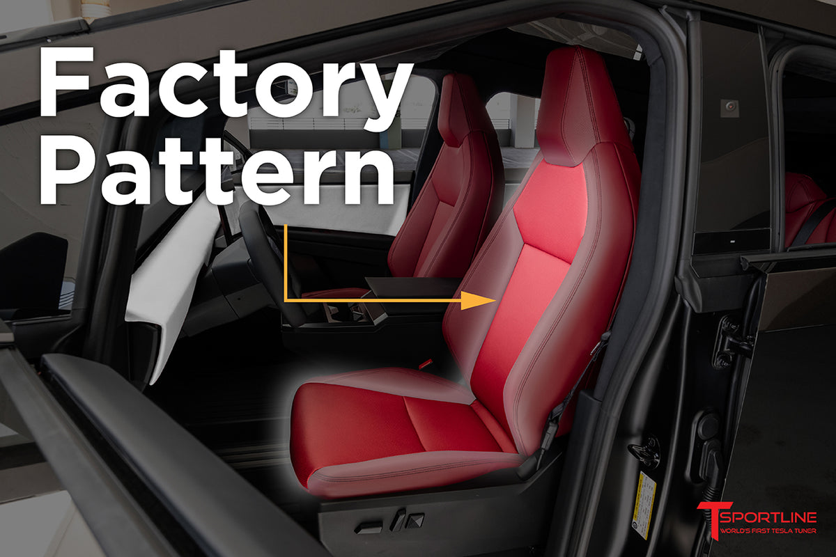 Tesla Cybertruck Seat Upgrade Kit Configurator Seat Insert Style