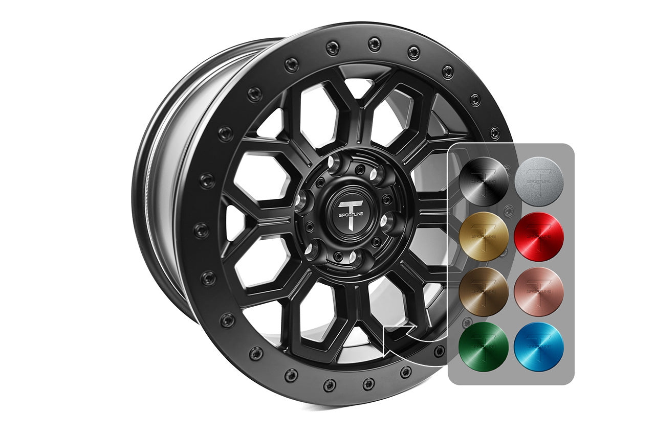 CTRB 18" Tesla Cybertruck Beadlock Off Road Forged Wheel (Set of 4)