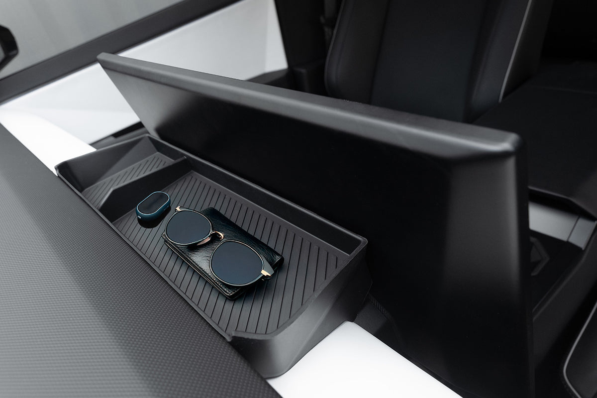 Tesla Rear Window Storage Tesla Cybertruck Center Screen Rear Area Organizer & Sun Glasses Stora ...