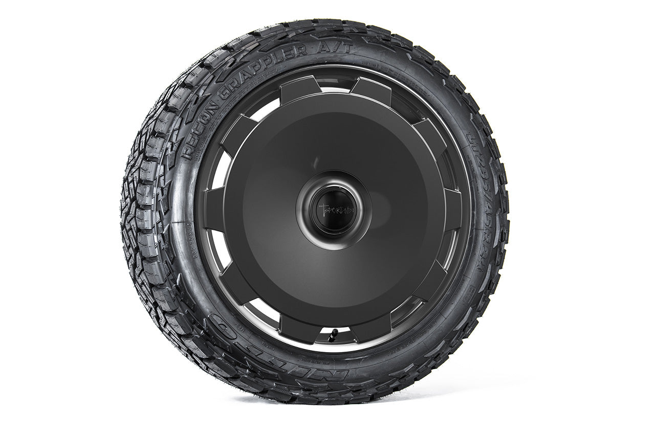 CTM 24" Tesla Cybertruck Fully Forged Monoblock Tesla Wheel and Tire Package (Set of 4)