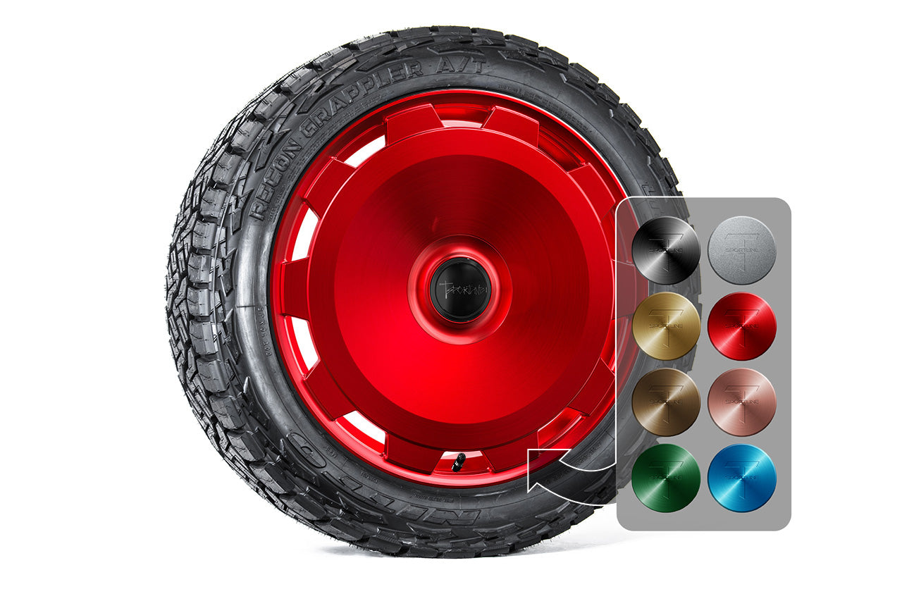 CTM 24" Tesla Cybertruck Fully Forged Monoblock Tesla Wheel and Tire Package (Set of 4)