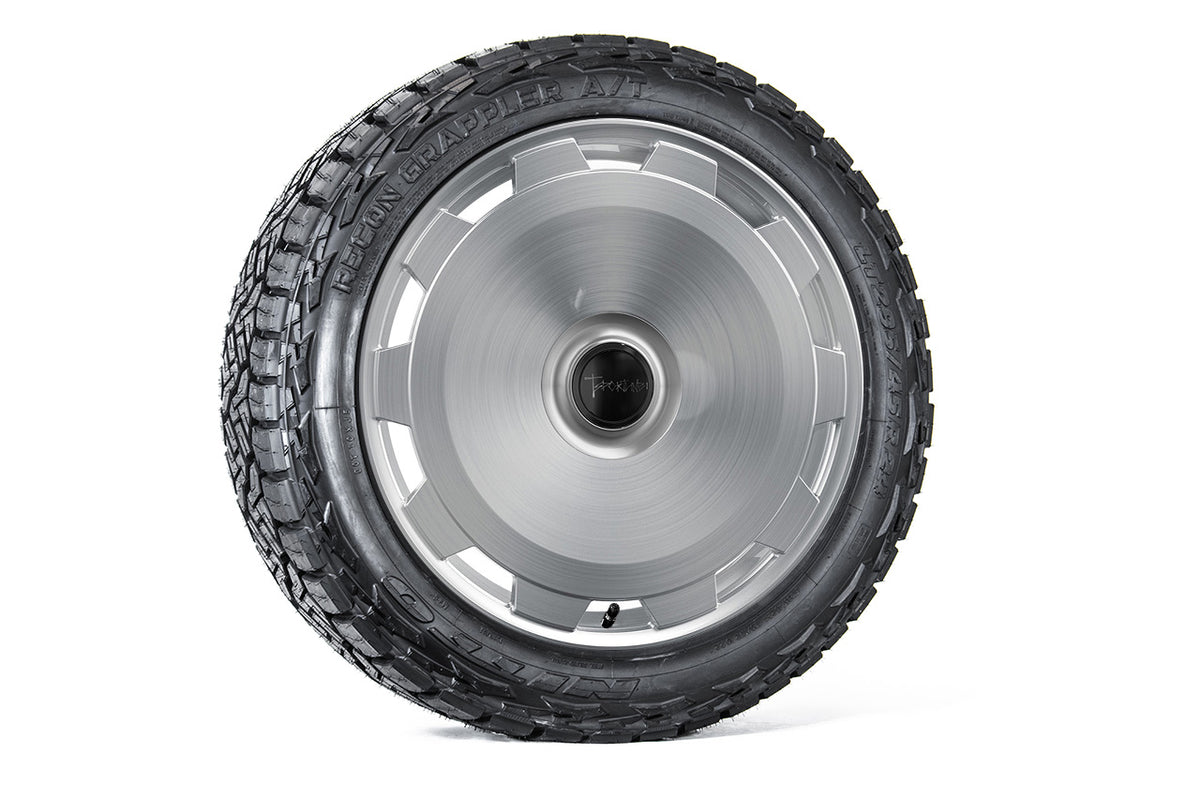 CTM 24&quot; Tesla Cybertruck Fully Forged Monoblock Tesla Wheel and Tire Package (Set of 4)