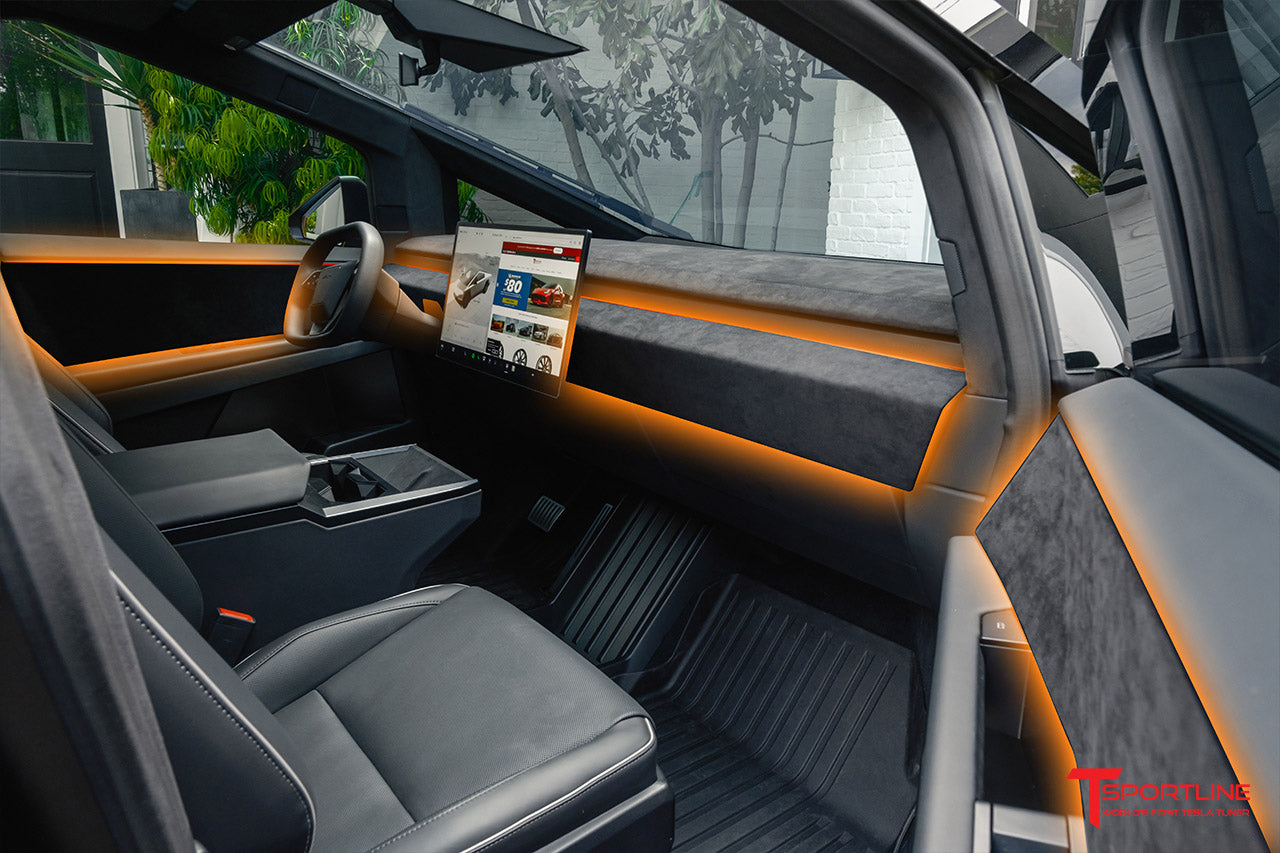 Tesla Cybertruck Carbon Fiber 5-Piece Interior Decor
