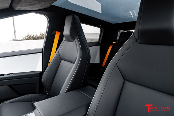 Tesla Cybertruck Custom Interior Program Phase 4: Seatbelts - T ...