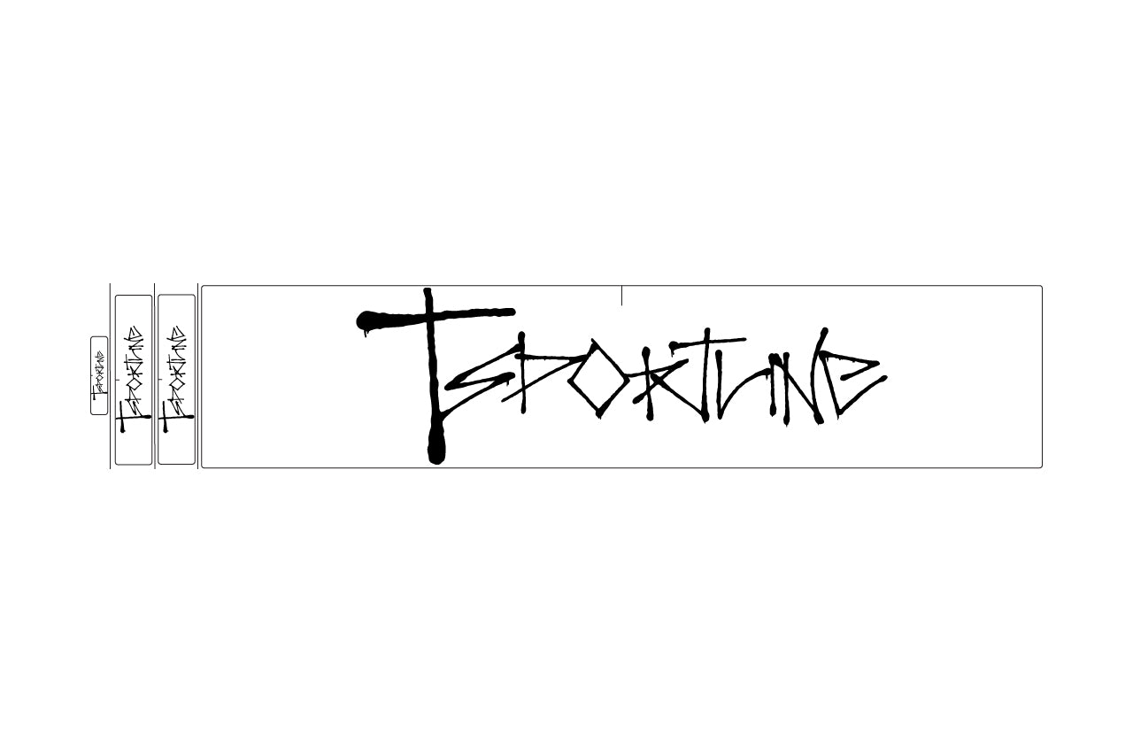 Custom Plotted Text in Tesla Cybertruck Graffiti Font - Vinyl Wrap Embossing or Overlay