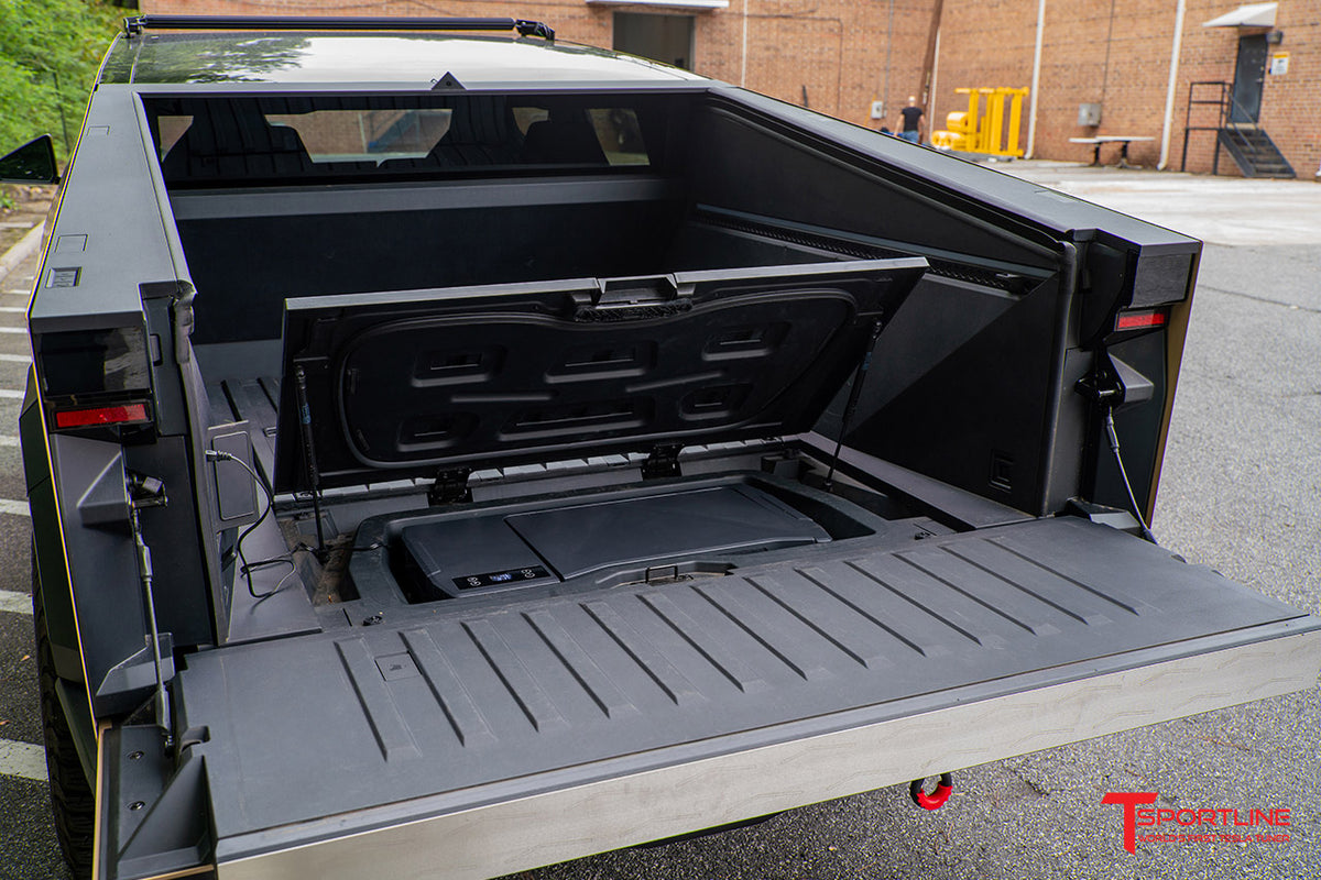 Tesla Cybertruck Bed Lower Trunk Vault Refrigerator / Freezer Cooler (Plug &amp; Play Electric Powered)