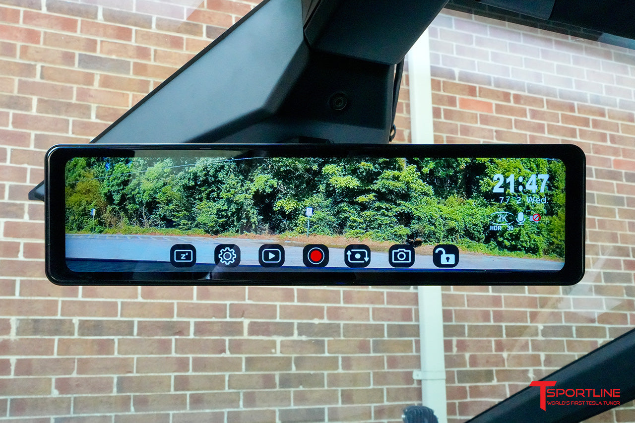 Tesla Cybertruck Digital Camera Rear View Mirror / Recording Dash Cam Upgrade Kit - New UPDATED Gen 2.0