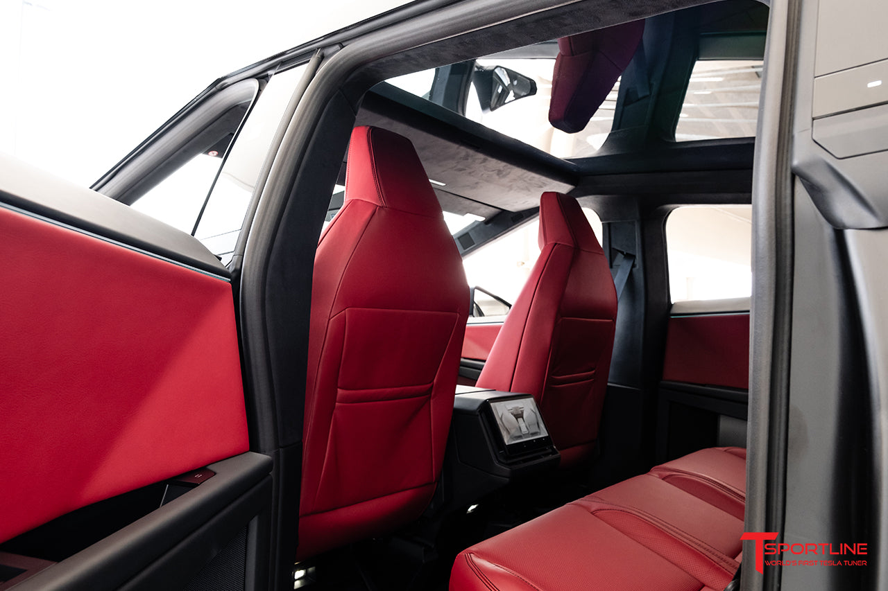 Tesla Cybertruck Custom Interior Program Phase 3: Front and Rear Seats