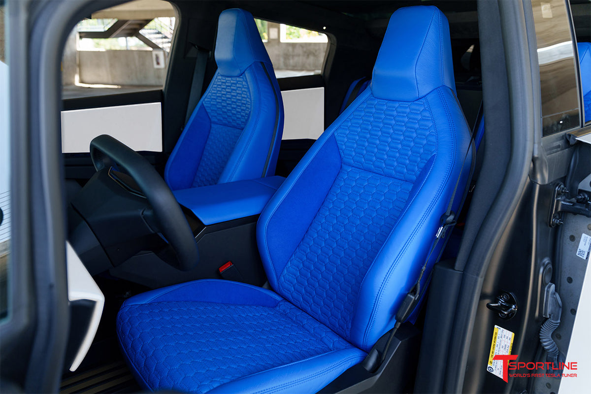 Tesla Cybertruck Custom Upholstery and Seat Skin Upgrade Kit