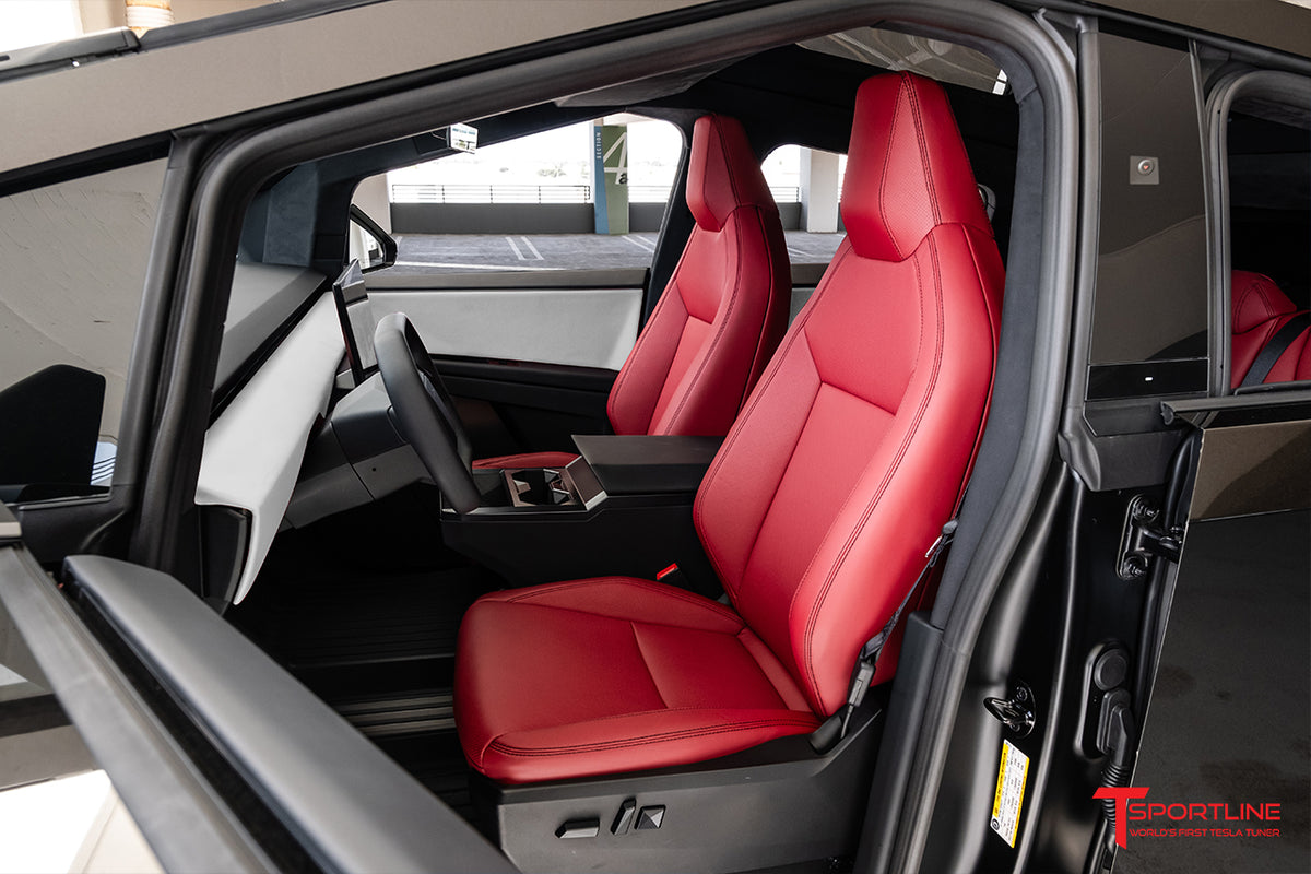 Tesla Cybertruck Custom Upholstery and Seat Skin Upgrade Kit