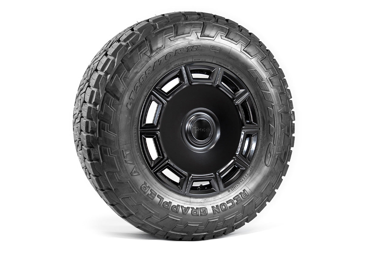 CT10 18" Tesla Cybertruck Fully Forged Monoblock Tesla Wheel and Tire Package (Set of 4)