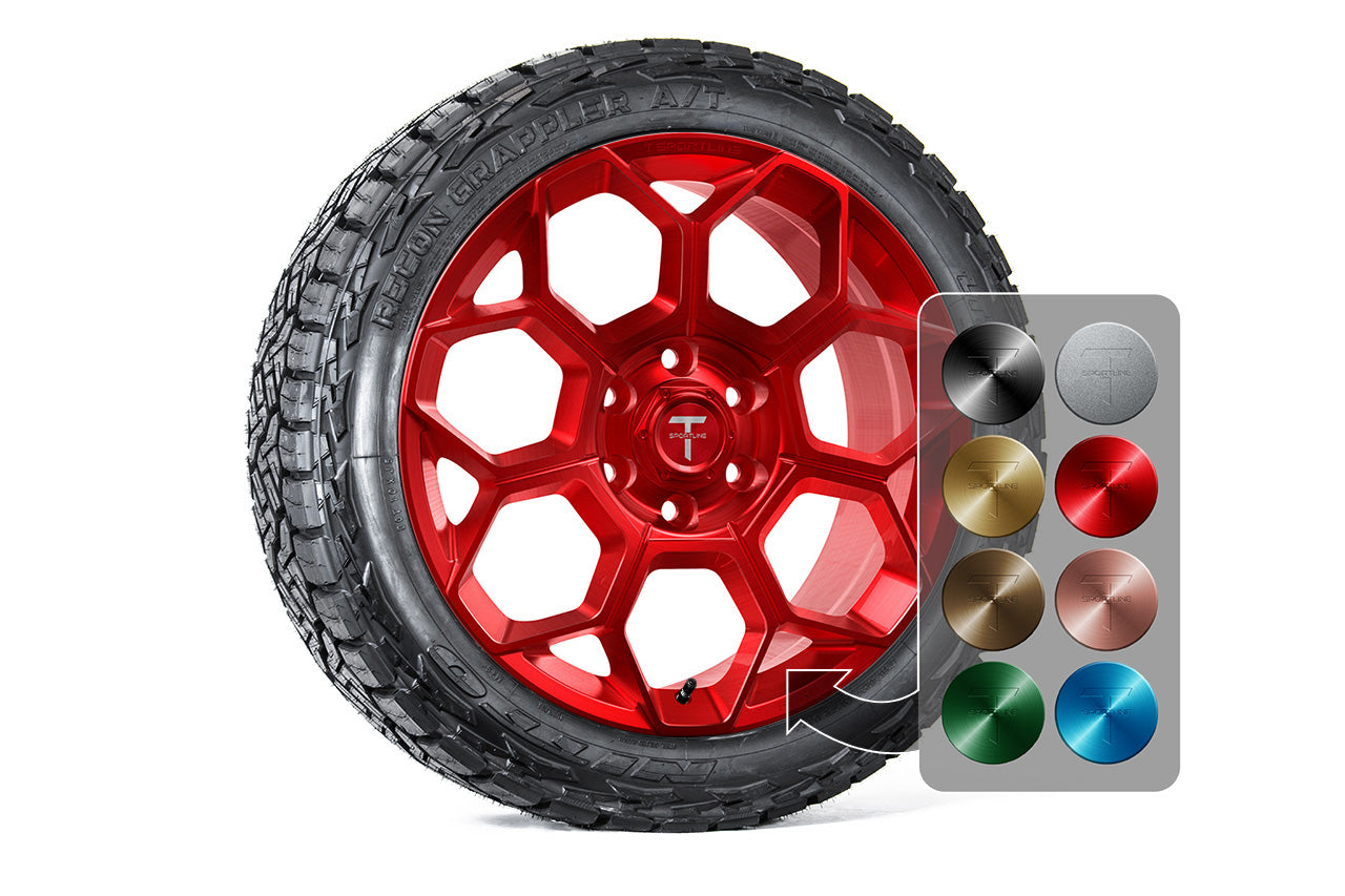 Super Saver! Tesla Cybertruck CT7 24" Fully Forged Lightweight Tesla Wheel and Tire Package (Set of 4)