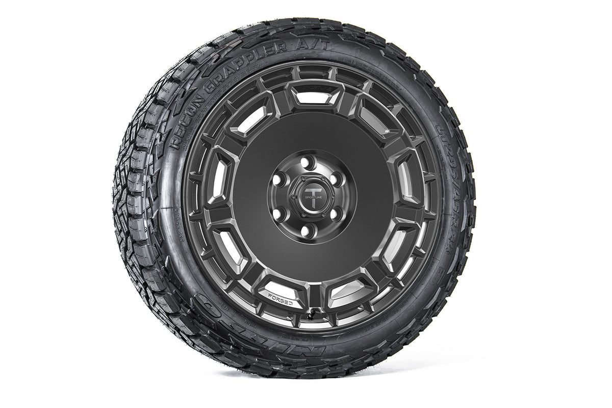 CT9 24&quot; Tesla Cybertruck Fully Forged Lightweight Tesla Wheel and Tire Package (Set of 4)