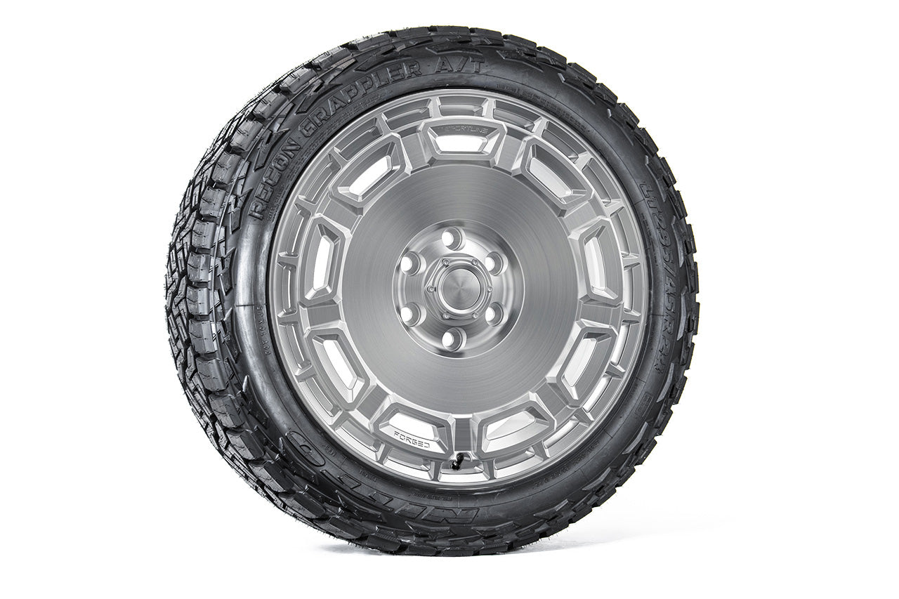 CT9 24" Tesla Cybertruck Fully Forged Lightweight Tesla Wheel and Tire Package (Set of 4)