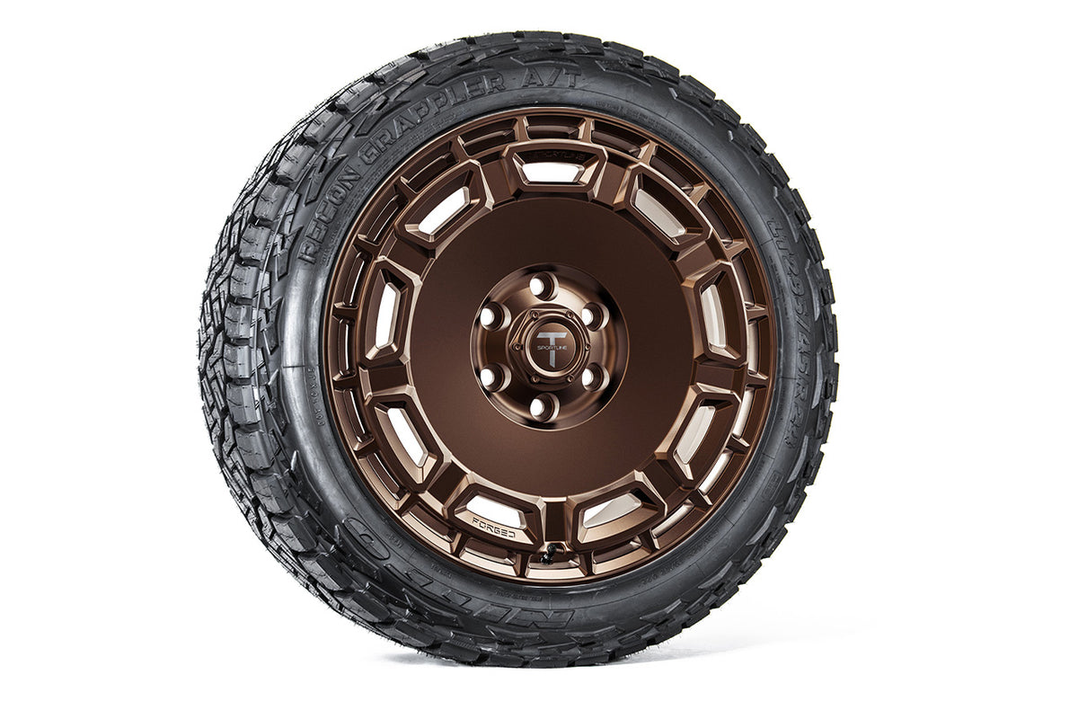 CT9 24&quot; Tesla Cybertruck Fully Forged Lightweight Tesla Wheel and Tire Package (Set of 4)