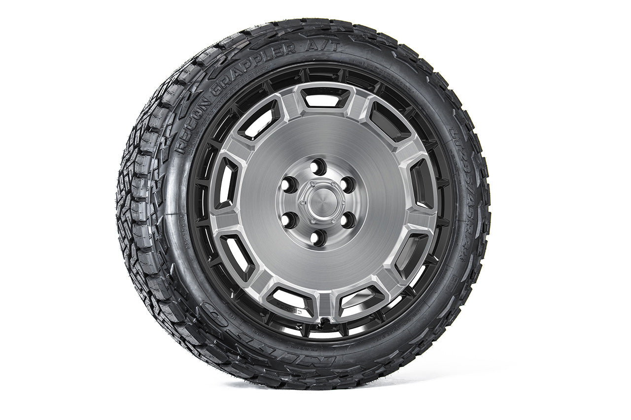 CT9 24" Tesla Cybertruck Fully Forged Lightweight Tesla Wheel and Tire Package (Set of 4)
