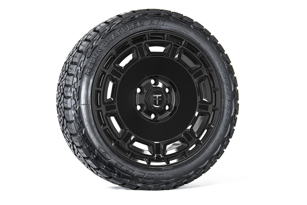 CT9 24&quot; Tesla Cybertruck Fully Forged Lightweight Tesla Wheel and Tire Package (Set of 4)