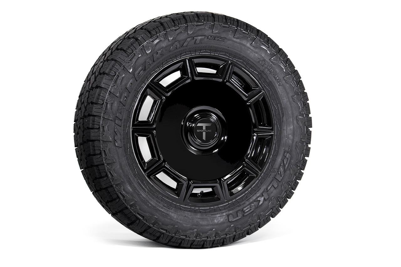CT10 20" Tesla Cybertruck Fully Forged Monoblock Tesla Wheel and Tire Package (Set of 4)