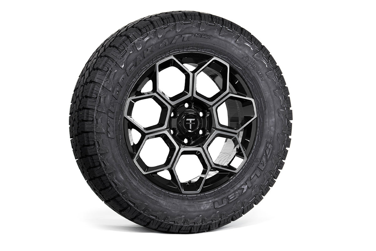 CT7 20&quot; Tesla Cybertruck Fully Forged Lightweight Tesla Wheel and Tire Package (Set of 4)