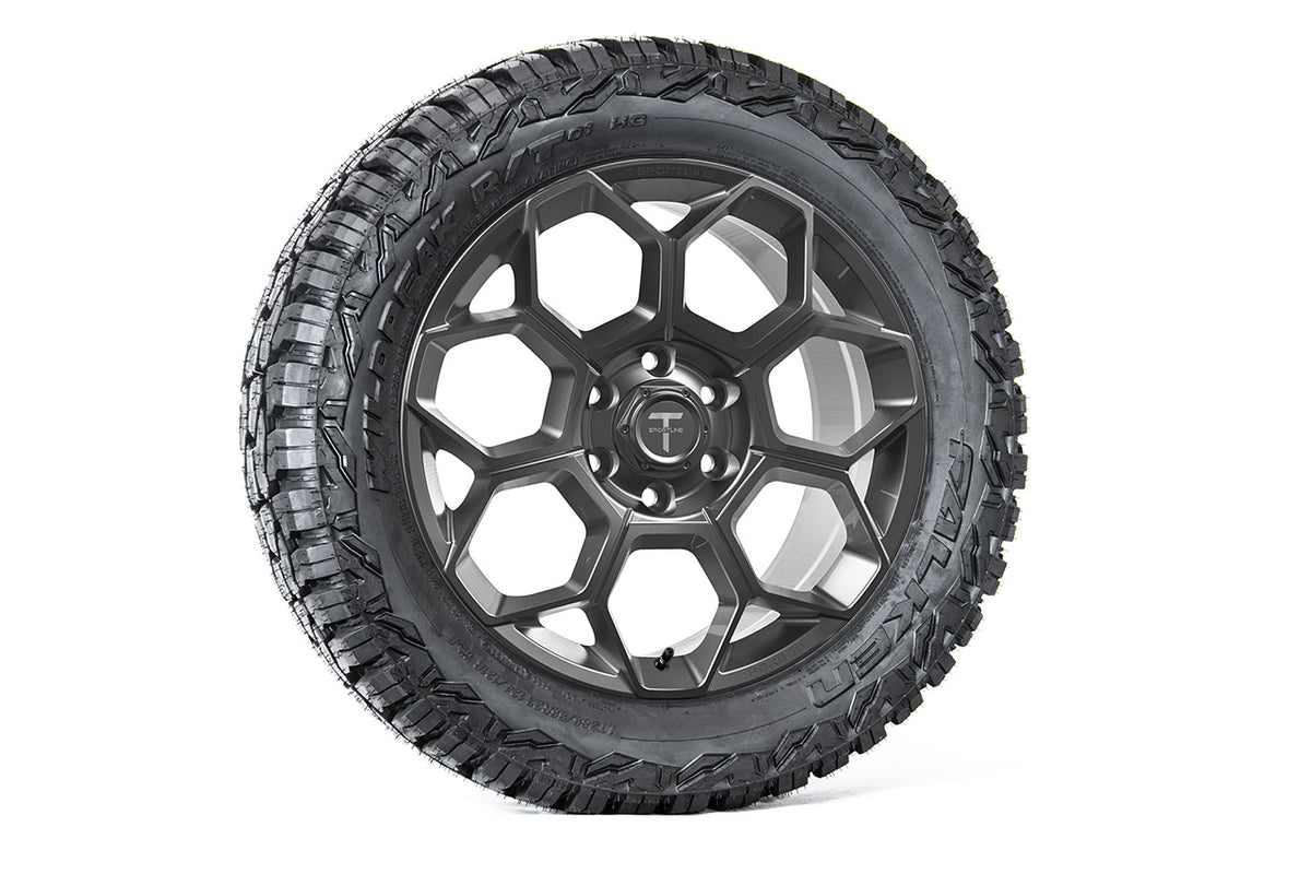 CT7 22&quot; Tesla Cybertruck Fully Forged Lightweight Tesla Wheel and Tire Package (Set of 4)