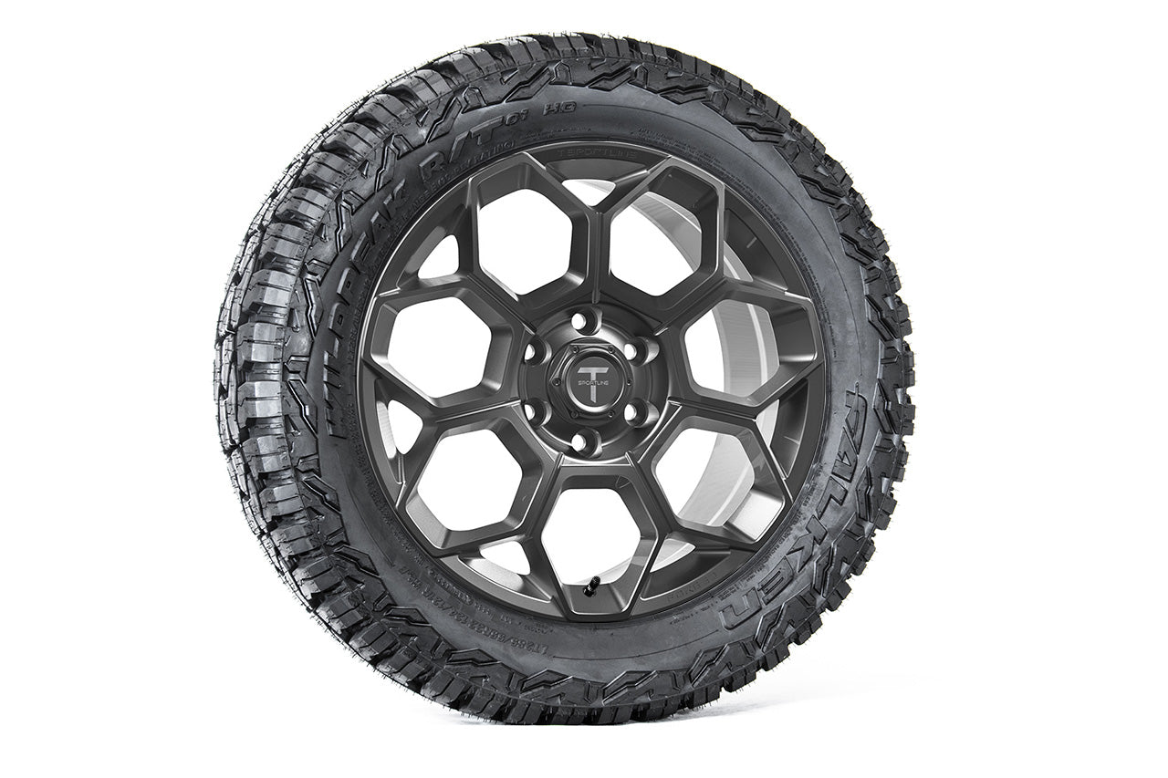 CT7 22" Tesla Cybertruck Fully Forged Lightweight Tesla Wheel and Tire Package (Set of 4)