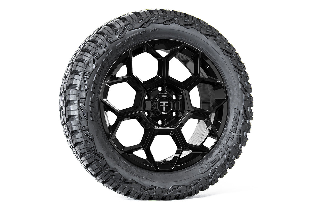 CT7 22" Tesla Cybertruck Fully Forged Lightweight Tesla Wheel and Tire Package (Set of 4)