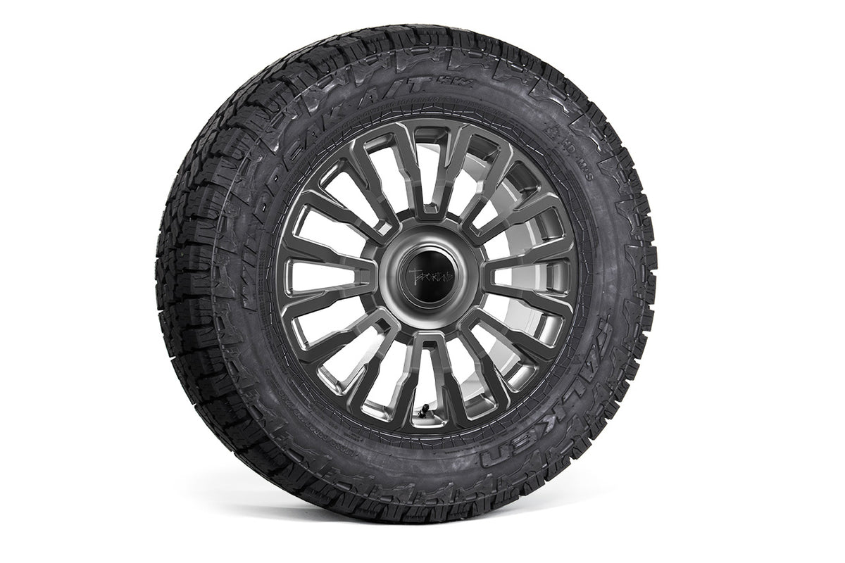 CT8 20&quot; Tesla Cybertruck Fully Forged Monoblock Tesla Wheel and Tire Package (Set of 4)