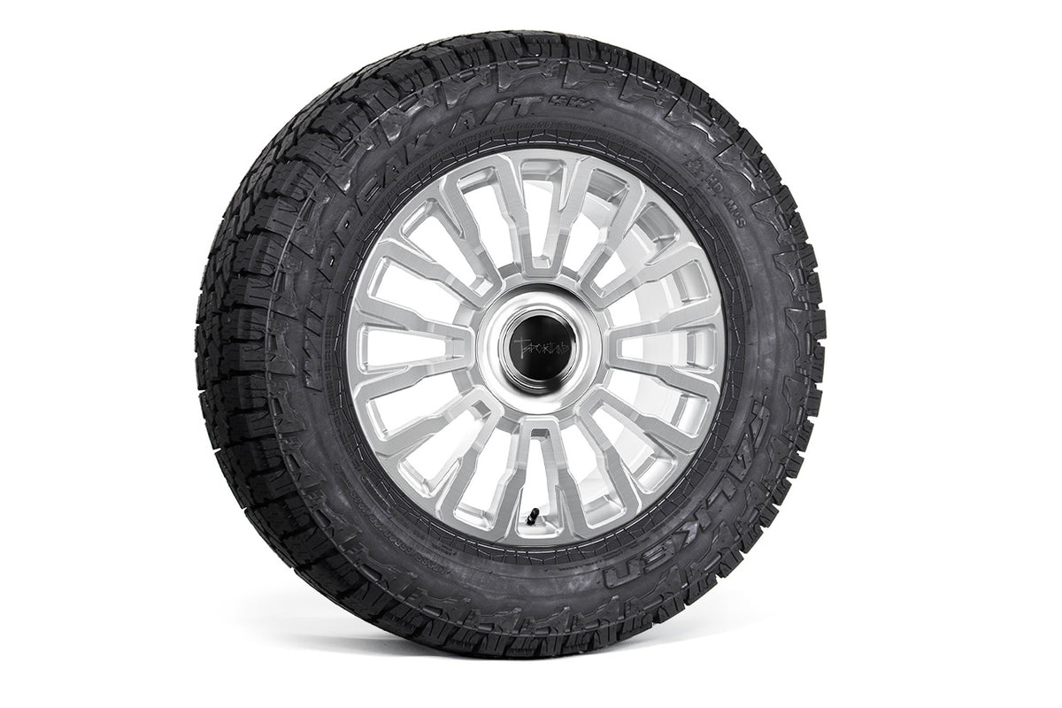 CT8 20&quot; Tesla Cybertruck Fully Forged Monoblock Tesla Wheel and Tire Package (Set of 4)