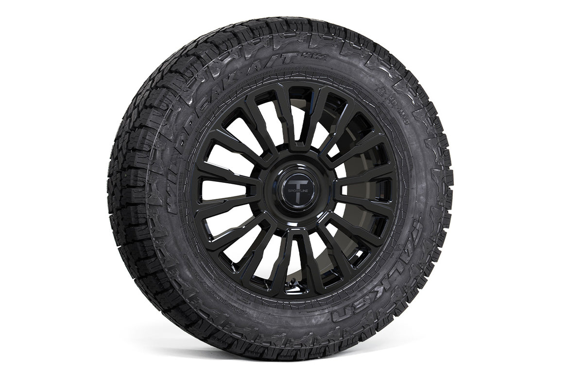 CT8 20&quot; Tesla Cybertruck Fully Forged Monoblock Tesla Wheel and Tire Package (Set of 4)