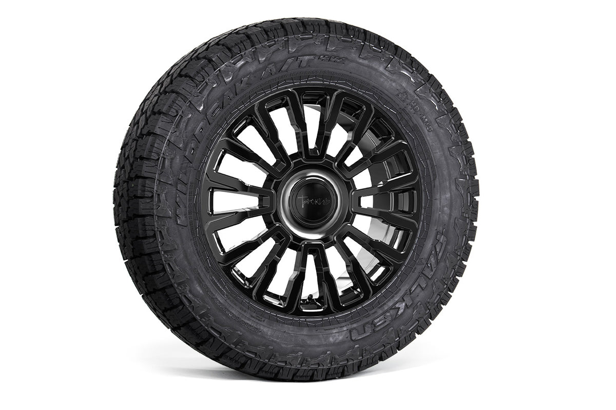 CT8 20&quot; Tesla Cybertruck Fully Forged Monoblock Tesla Wheel and Tire Package (Set of 4)