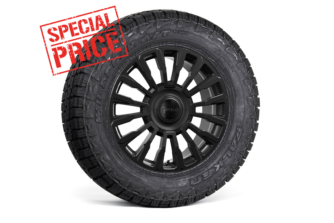 Tesla Cybertruck CT8 20" Fully Forged Monoblock Tesla Wheel and Tire Package (Set of 4) Open Box Special!