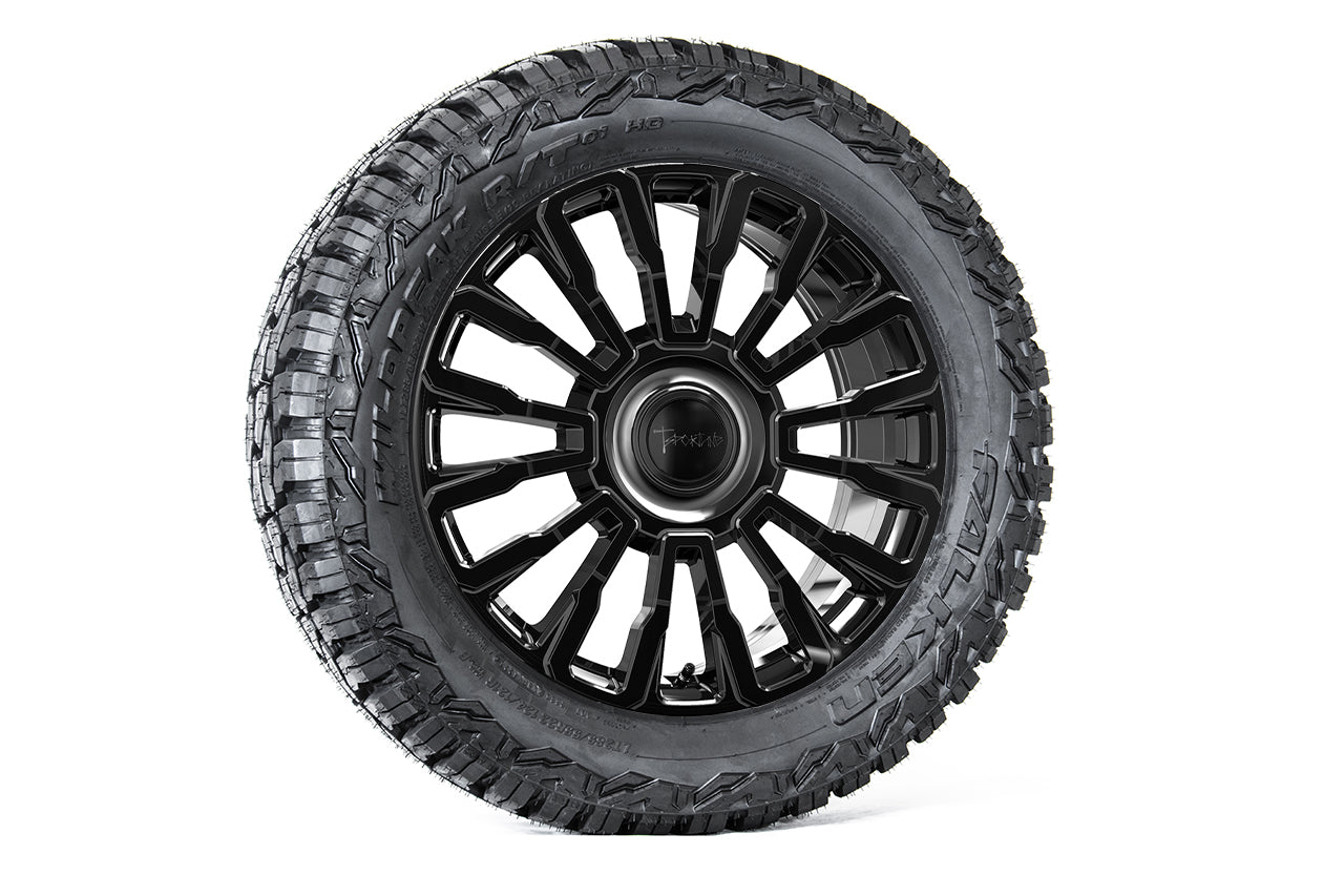 CT8 22" Tesla Cybertruck Fully Forged Lightweight Tesla Wheel and Tire Package (Set of 4)