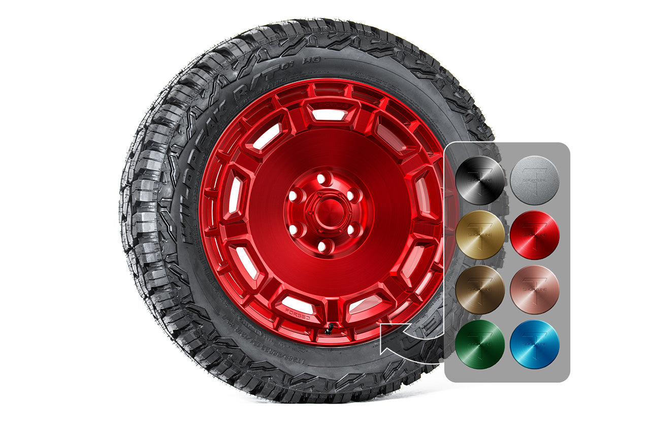 CT9 22" Tesla Cybertruck Fully Forged Lightweight Tesla Wheel and Tire Package (Set of 4)