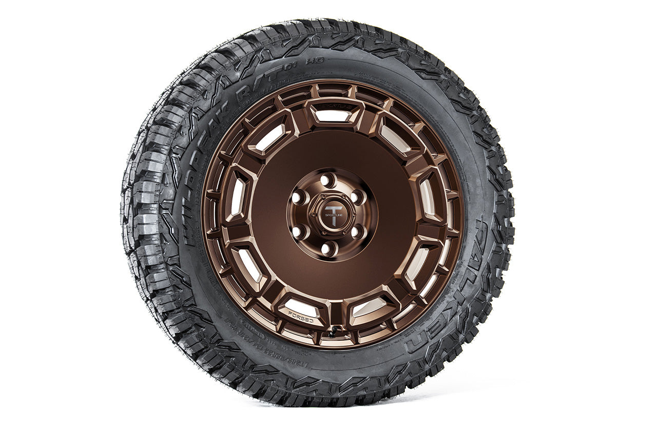CT9 22" Tesla Cybertruck Fully Forged Lightweight Tesla Wheel and Tire Package (Set of 4)