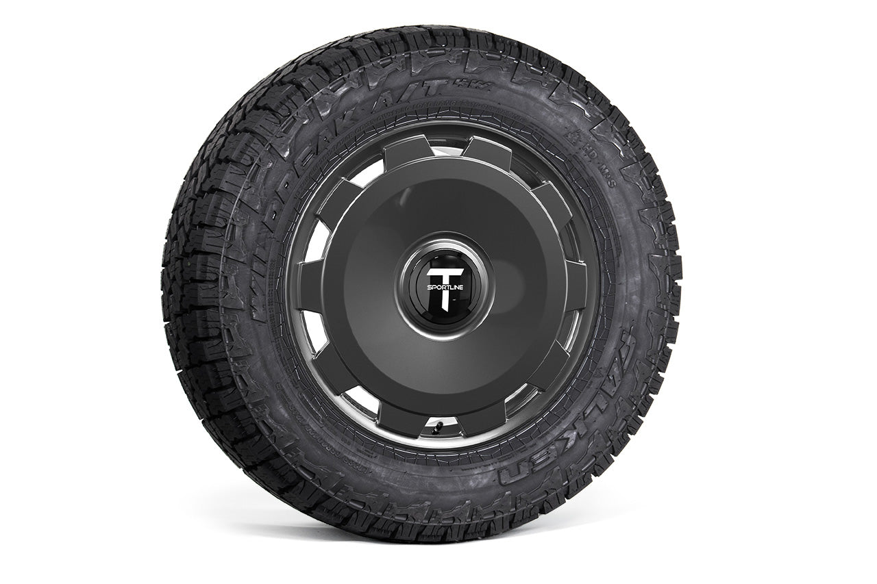 CTM 20" Tesla Cybertruck Fully Forged Monoblock Tesla Wheel and Tire Package (Set of 4)