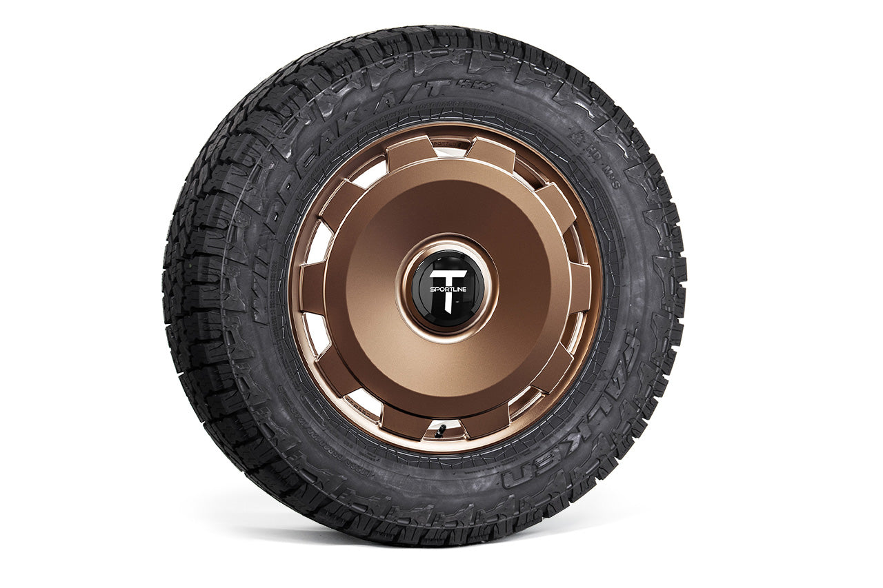 CTM 20" Tesla Cybertruck Fully Forged Monoblock Tesla Wheel and Tire Package (Set of 4)