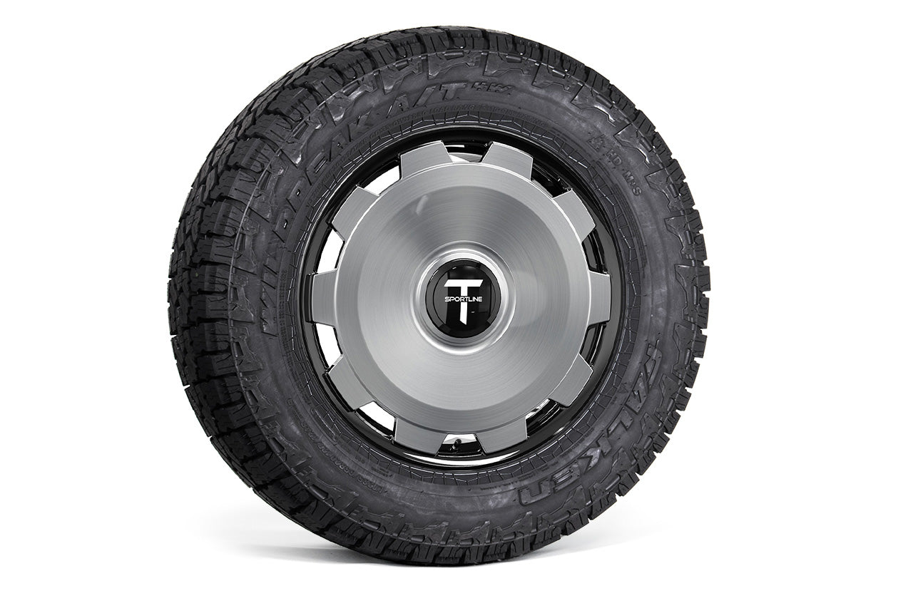 CTM 20" Tesla Cybertruck Fully Forged Monoblock Tesla Wheel and Tire Package (Set of 4)