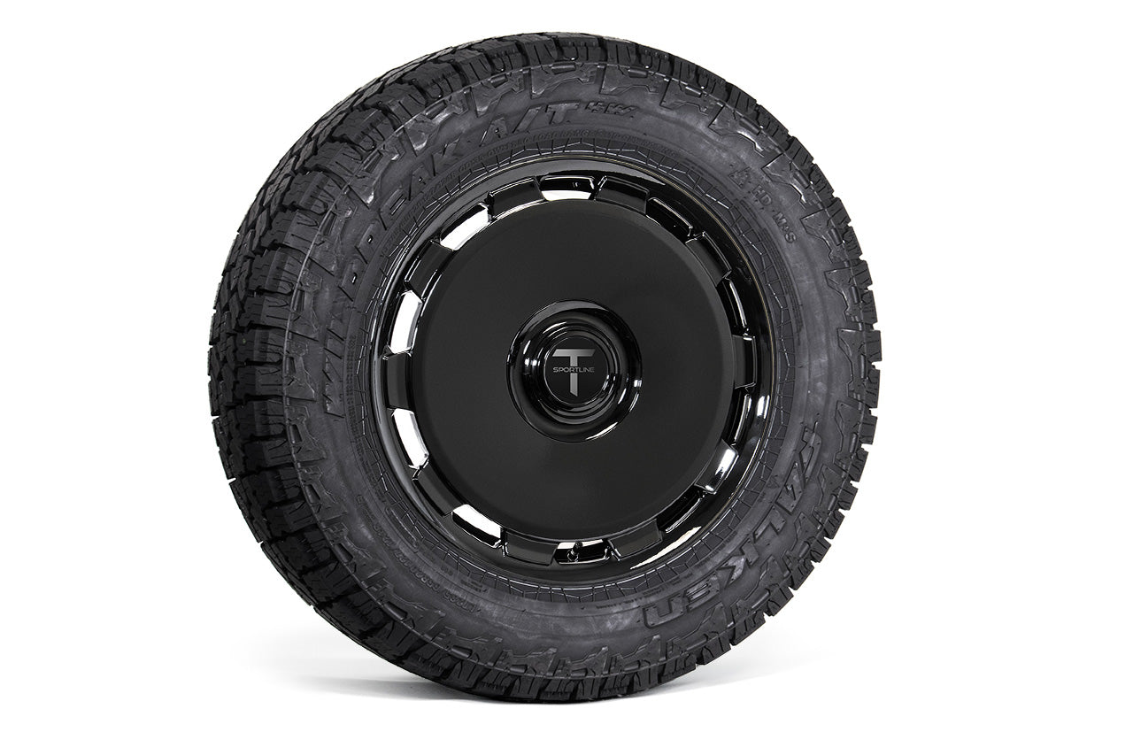 CTM 20" Tesla Cybertruck Fully Forged Monoblock Tesla Wheel and Tire Package (Set of 4)