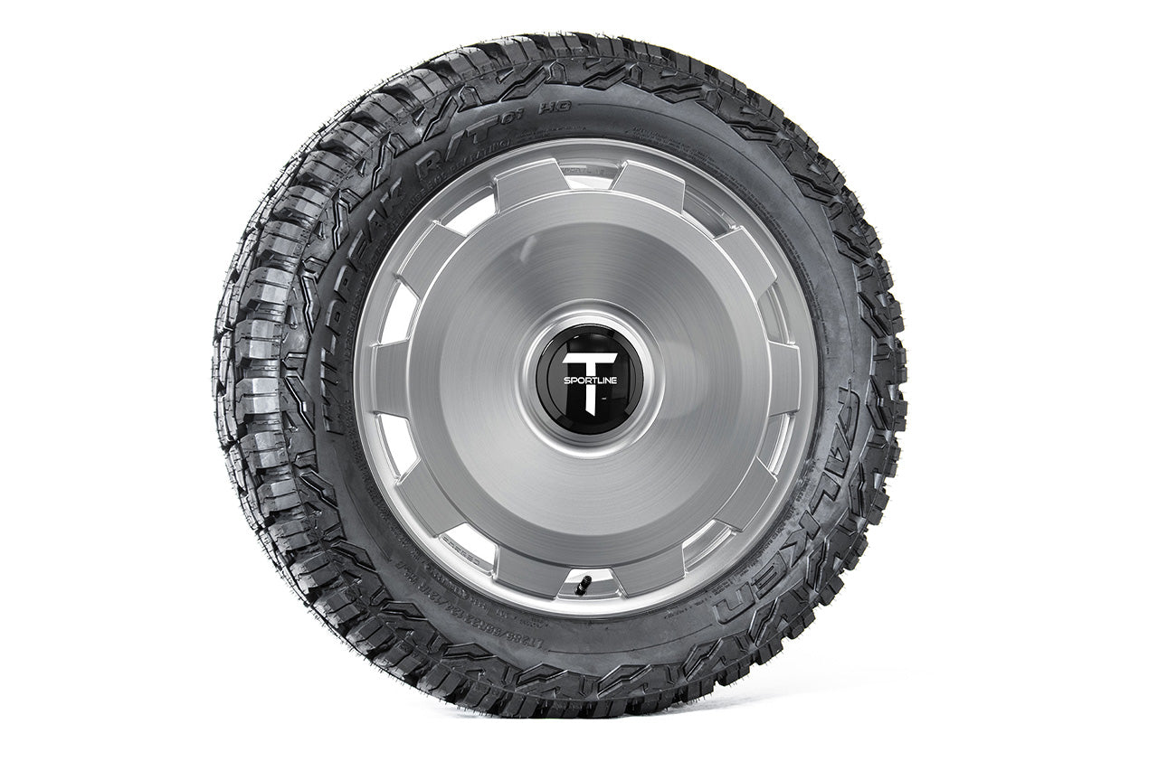 CTM 22" Tesla Cybertruck Fully Forged Monoblock Tesla Wheel and Tire Package (Set of 4)