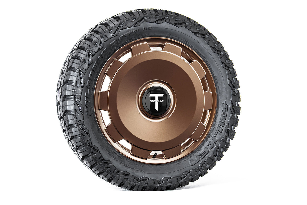 CTM 22" Tesla Cybertruck Fully Forged Monoblock Tesla Wheel and Tire Package (Set of 4)