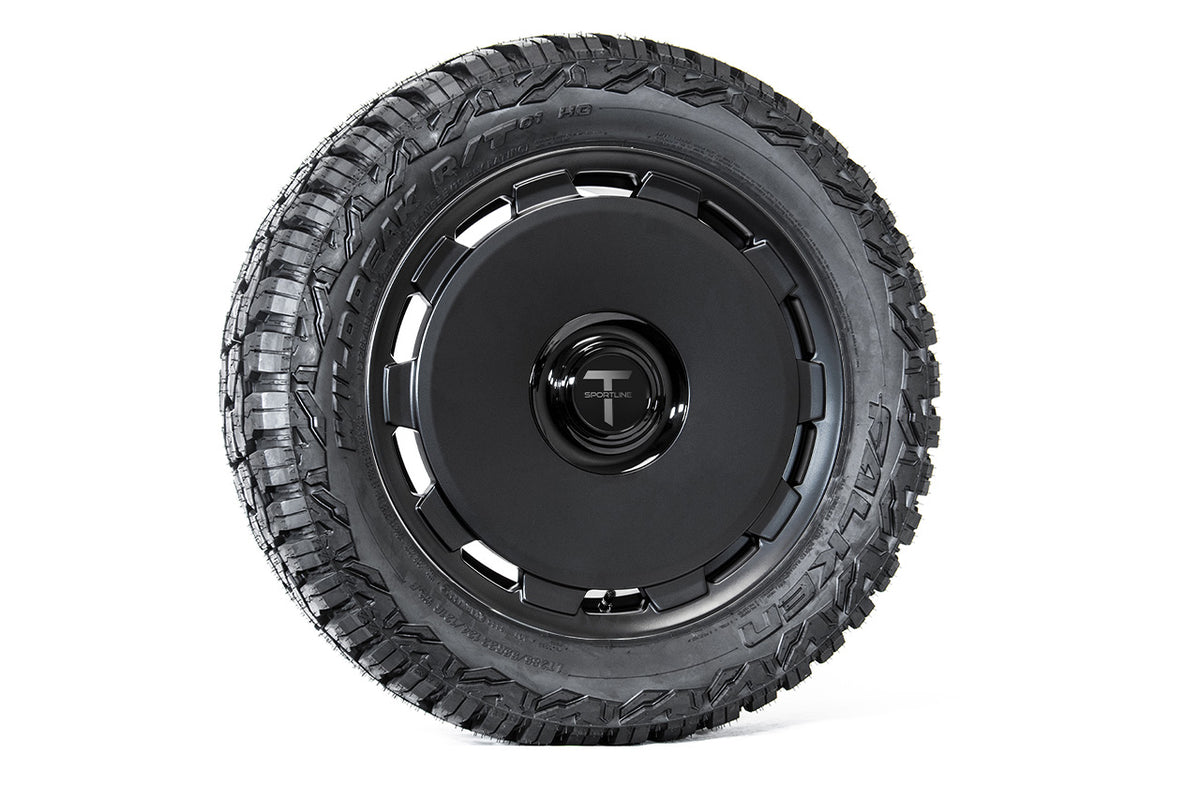 CTM 22&quot; Tesla Cybertruck Fully Forged Monoblock Tesla Wheel and Tire Package (Set of 4)