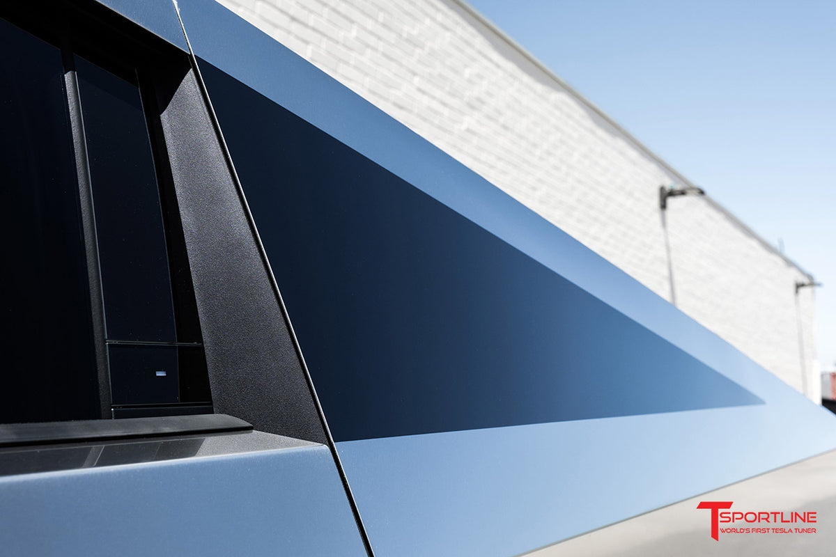 Tesla Cybertruck Rear Window Fade Out PPF Wrap Kit