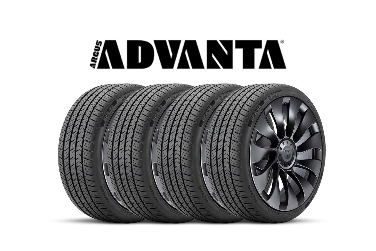 Tesla Model 3 - Mounted, Balanced & Installed Set of 4 New Tires (Advanta HPZ-02 All Season Peformance)