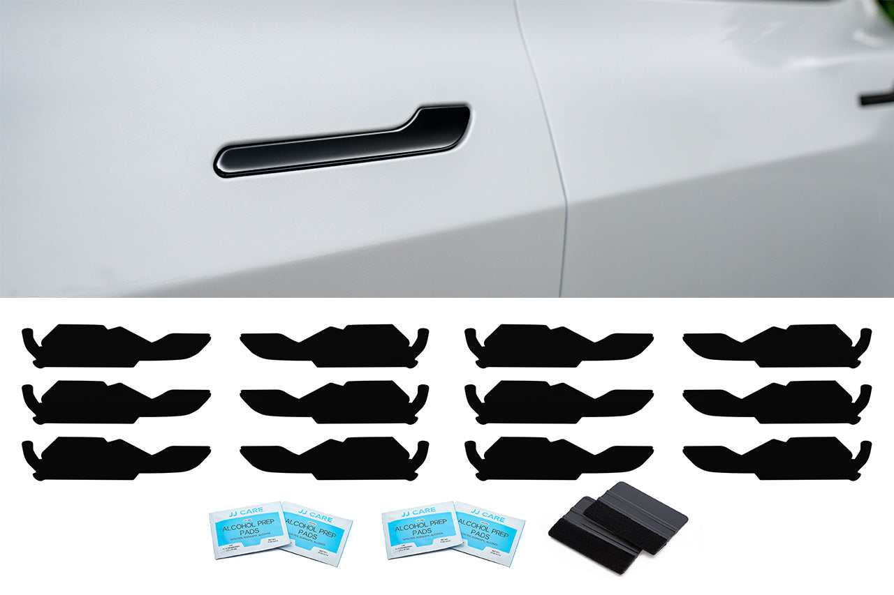 Model 3 DIY Chrome Delete Black Vinyl Trim Kit for Window Trim, Door Handles, Mirrors, Cameras, & Badges