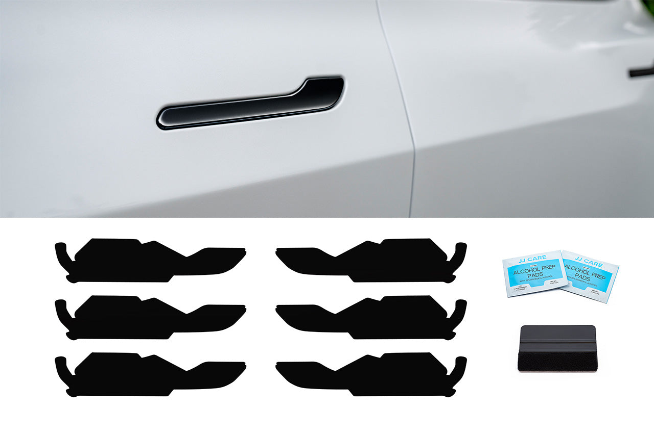Model 3 DIY Chrome Delete Black Vinyl Trim Kit for Window Trim, Door Handles, Mirrors, Cameras, & Badges